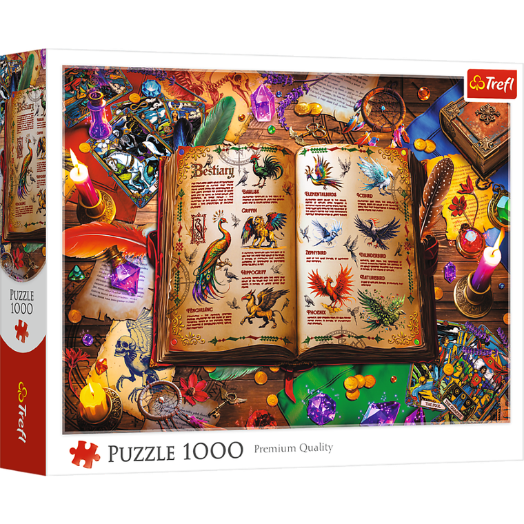 Trefl, Atlas fantastycznych ptaków, puzzle, 1000 elementów