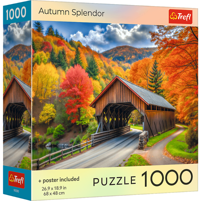 Trefl, Autumn Splendor, USA, puzzle, 1000 elementów