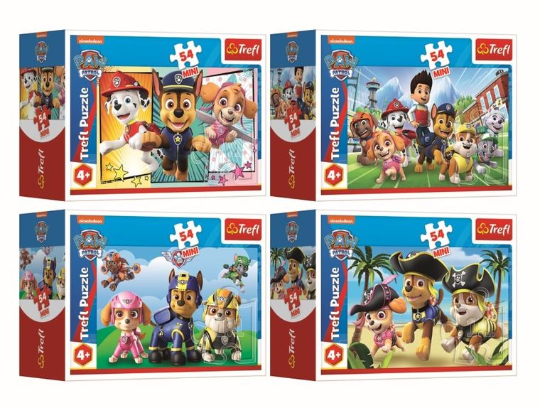 Trefl, Bądź jak Psi Patrol, puzzle mini, 54 elementy, 1 szt.
