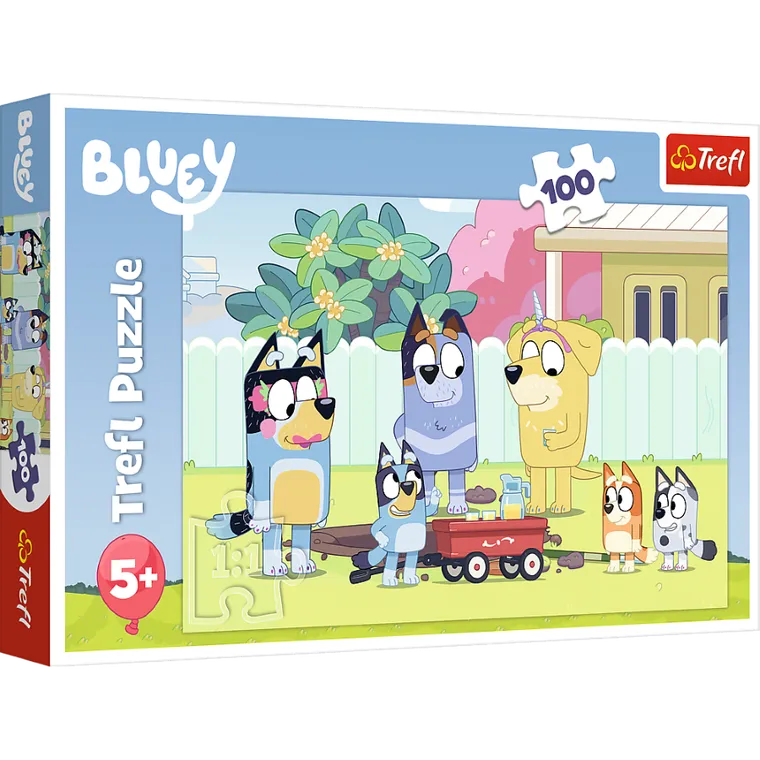 Trefl, Bluey, puzzle, 100 elementów