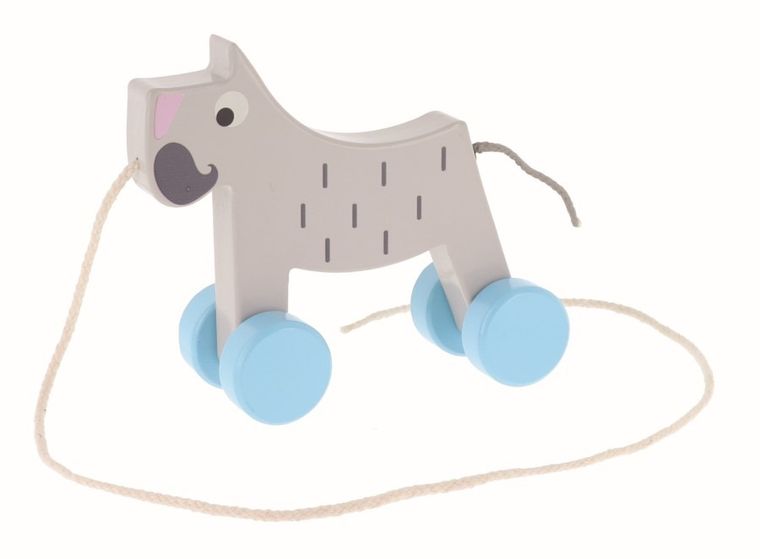 Trefl, Bobaski i Miś, Piesek, zabawka drewniana