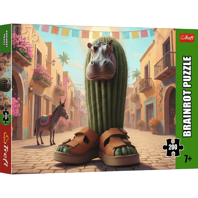 Trefl, BrainRots II, Cacto Hipopotamo, puzzle, 200 elementów