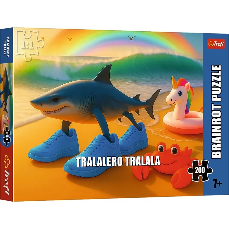 Trefl, BrainRots, Tralalero Tralala, puzzle, 200 elementów