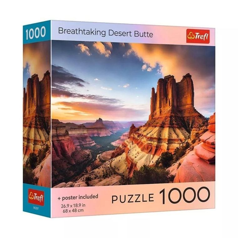 Trefl, Breathtaking Desert Butte, USA, puzzle, 1000 elementów