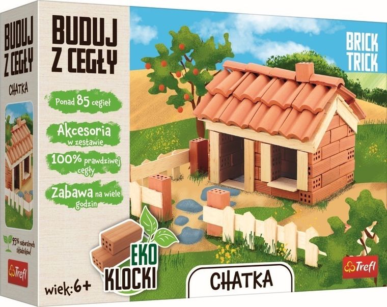 Trefl, Buduj z cegły, Chatka, zestaw kreatywny