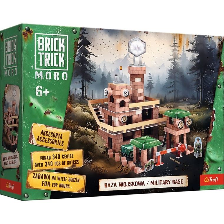 Trefl, Buduj z cegły, Moro, Baza wojskowa, zestaw kreatywny, 340 elementów
