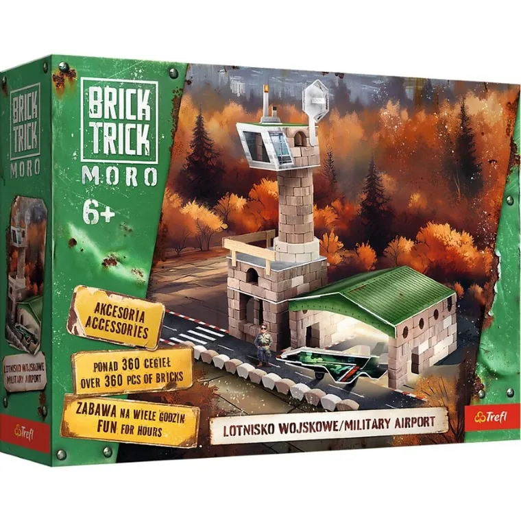 Trefl, Buduj z cegły, Moro, Lotnisko wojskowe, zestaw kreatywny, 360 elementów