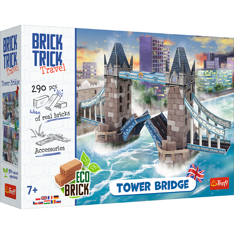 Trefl, Buduj z cegły, Tower Bridge, zestaw kreatywny, 290 elementów