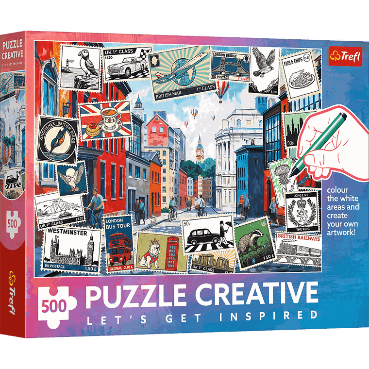 Trefl, Creative, Pozdrowienia z Londynu, puzzle, 500 elementów