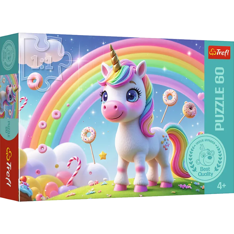 Trefl, Cukierkowy świat, puzzle, 60 elementów