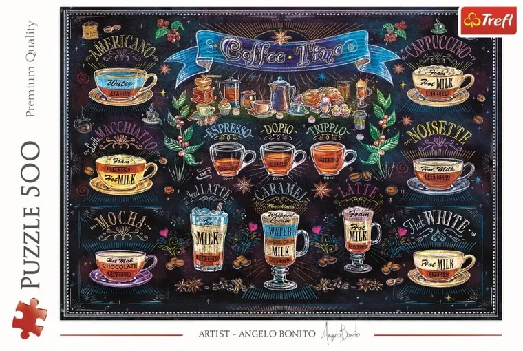 Trefl, Czas na kawę, puzzle, 500 elementów