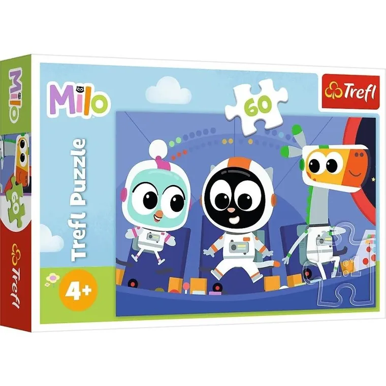 Trefl, Czas poznać Milo, puzzle, 60 elementów