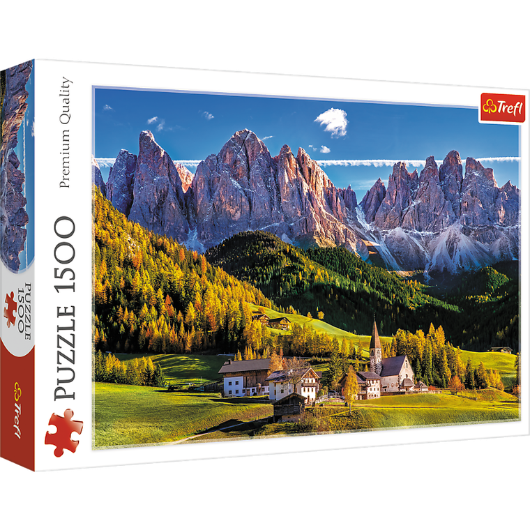 Trefl, Dolina Val di Funes, Dolomity, Włochy, puzzle, 1500 elementów