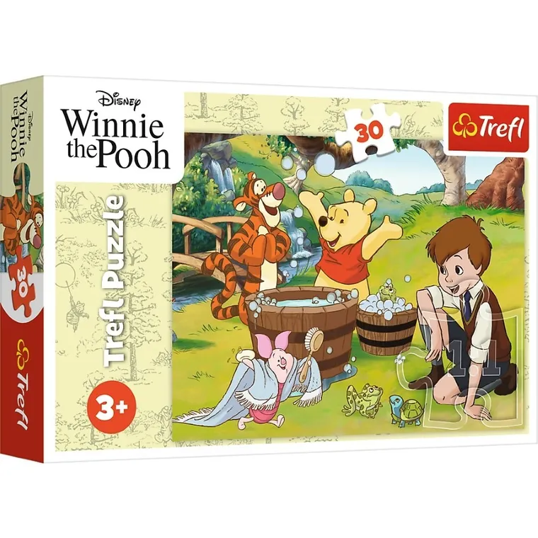 Trefl, Dzień z Puchatkiem, puzzle, 30 elementów