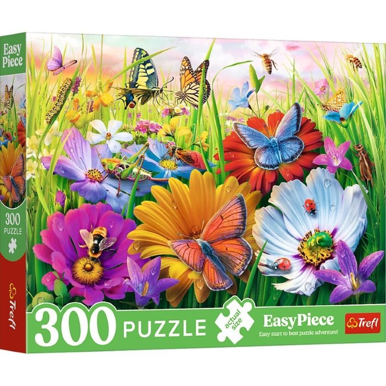 Trefl, EasyPiece, Owady na łące, puzzle, 300 elementów