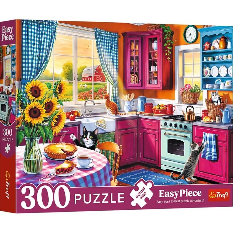 Trefl, EasyPiece, Poranek w kuchni, puzzle, 300 elementów