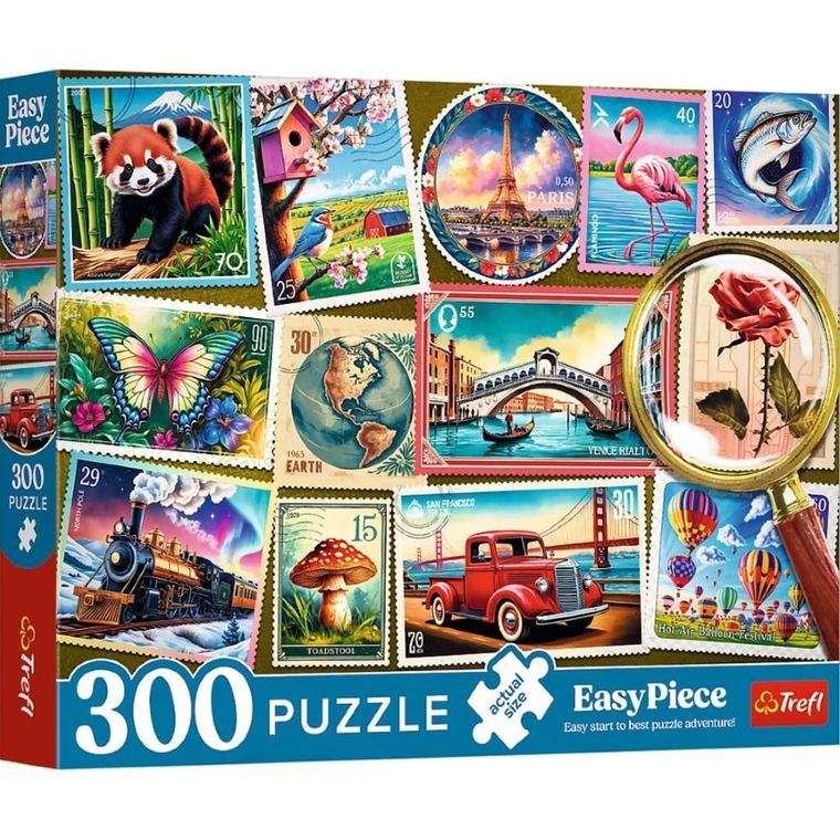 Trefl, EasyPiece, Znaczki pocztowe, puzzle, 300 elementów