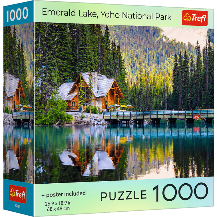 Trefl, Emerald Lake Yoho National Park, USA, puzzle, 1000 elementów