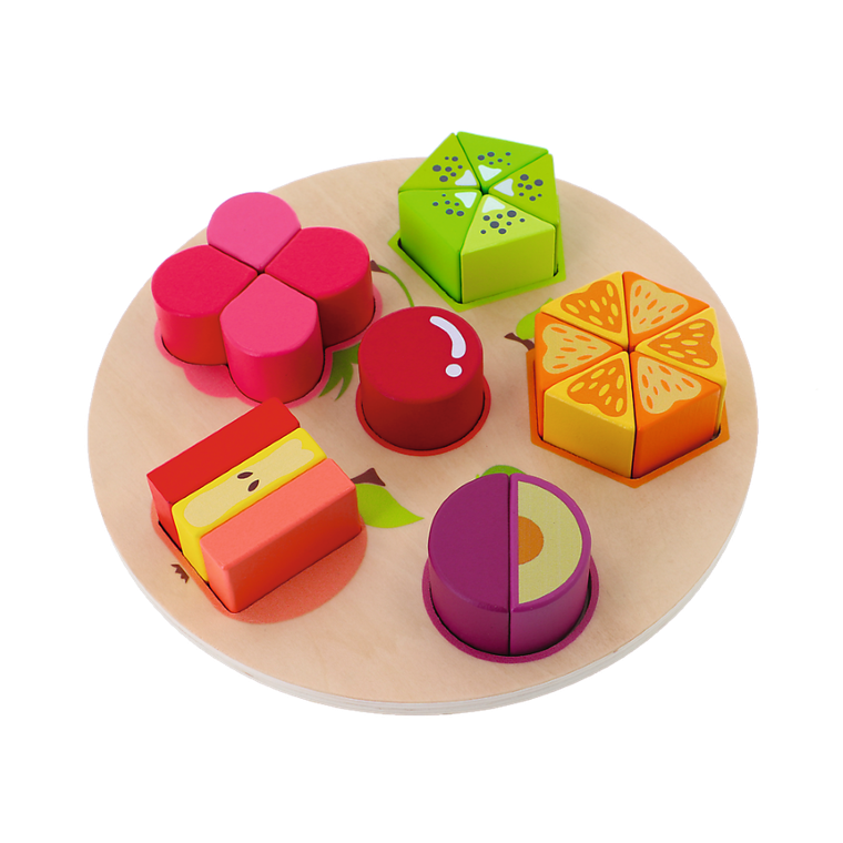 Trefl, Fruity Beauty, układanka drewniana, owoce, 21 elementów