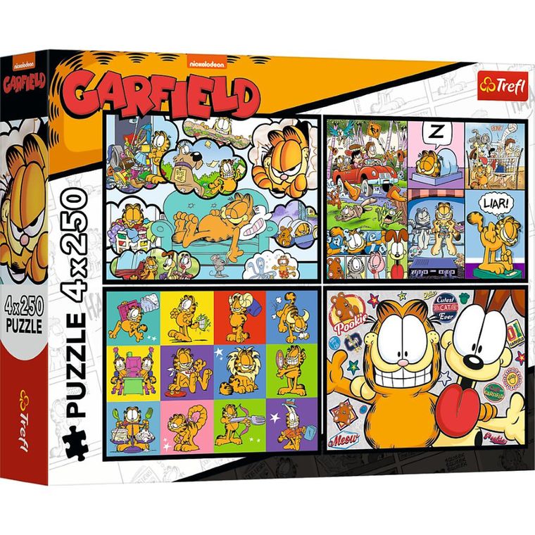 Trefl, Garfield nie lubi poniedziałków, puzzle, 4-250 elementów
