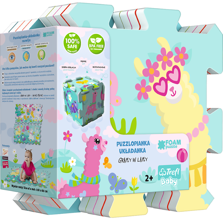 Trefl, Gramy w Lamy, puzzle piankowe
