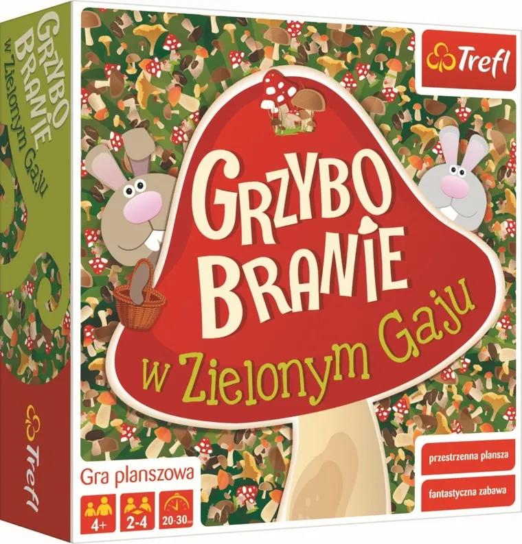 Trefl, Grzybobranie w Zielonym Gaju, gra familijna 3D