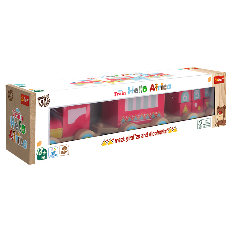 Trefl, Hello Africa, drewniany pociąg