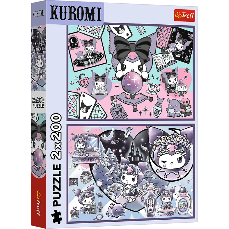 Trefl, Hello Kitty, Psoty Kuromi, puzzle, 2-200 elementów