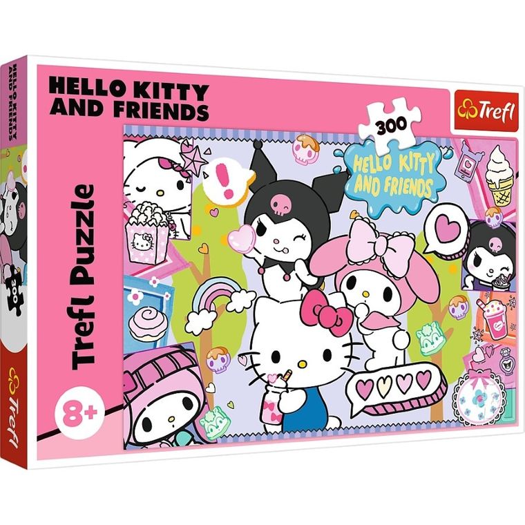 Trefl, Hello Kitty, Szalone trio, puzzle, 300 elementów