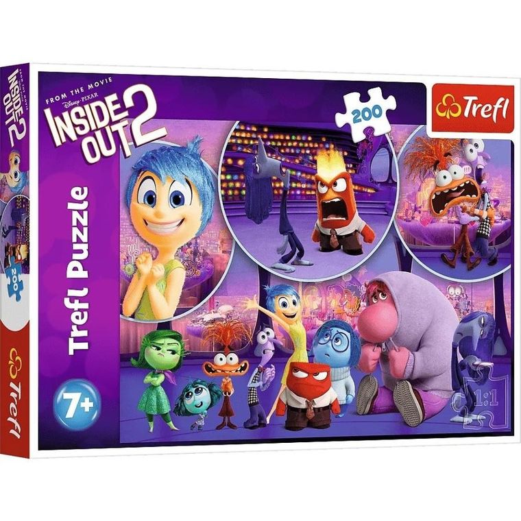 Trefl, Inside Out, Dziecięce emocje, puzzle, 200 elementów