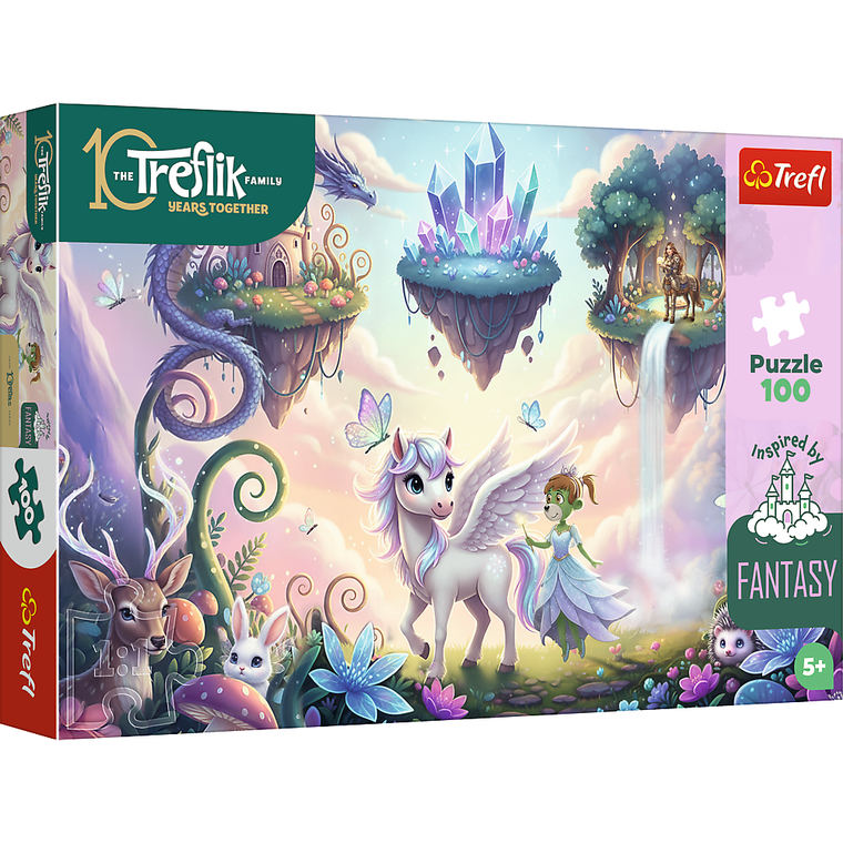 Trefl, Inspired By Fantasy, Rodzina Treflików, Magiczne światy, puzzle, 100 elementów