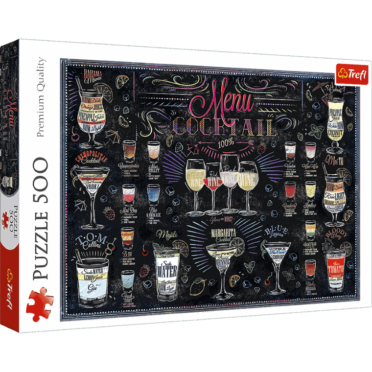 Trefl, Karta drinków, puzzle, 500 elementów