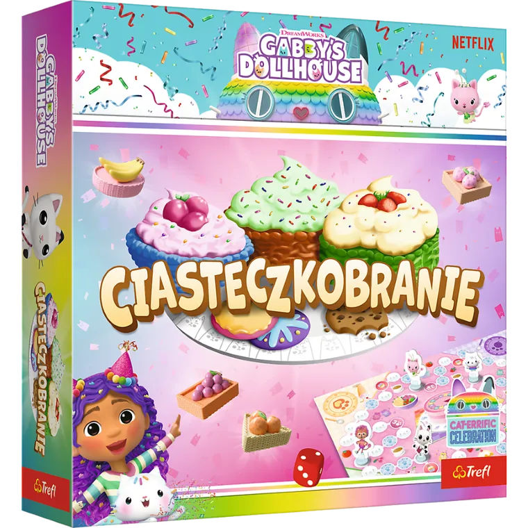 Trefl, Koci Domek Gabi, Ciasteczkobranie, gra familijna