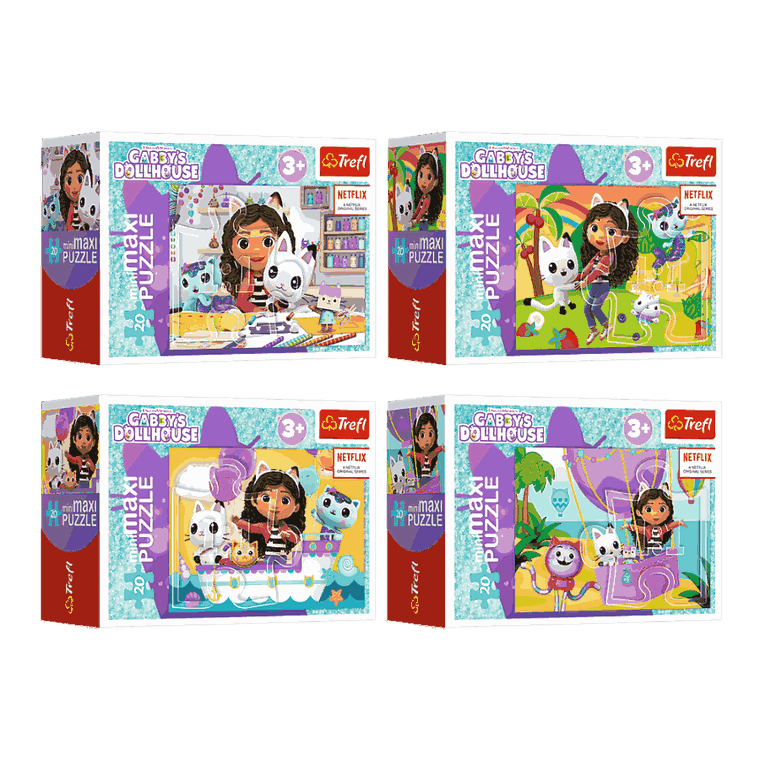 Trefl, Koci Domek Gabi, Kolorowy dzień, puzzle, 20 elementów