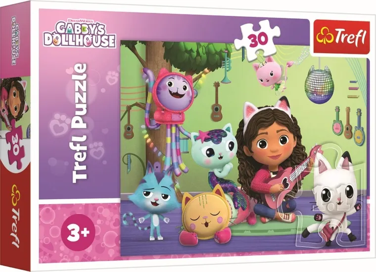 Trefl, Koci Domek Gabi, puzzle, 30 elementów