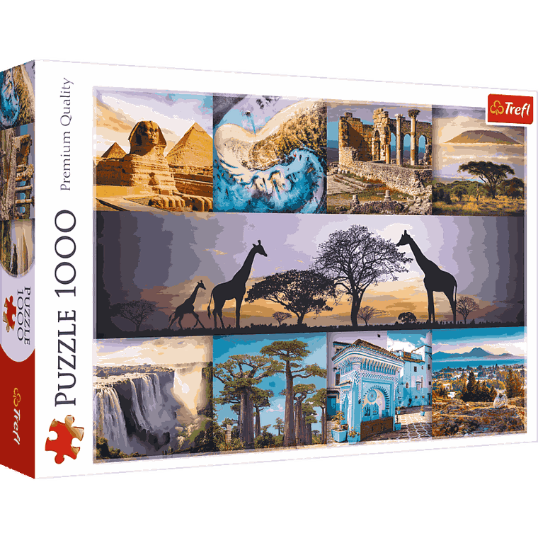 Trefl, Kolaż, Afryka, puzzle, 1000 elementów