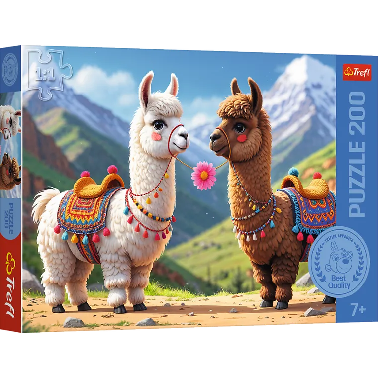 Trefl, Kolorowe lamy, puzzle, 200 elementów