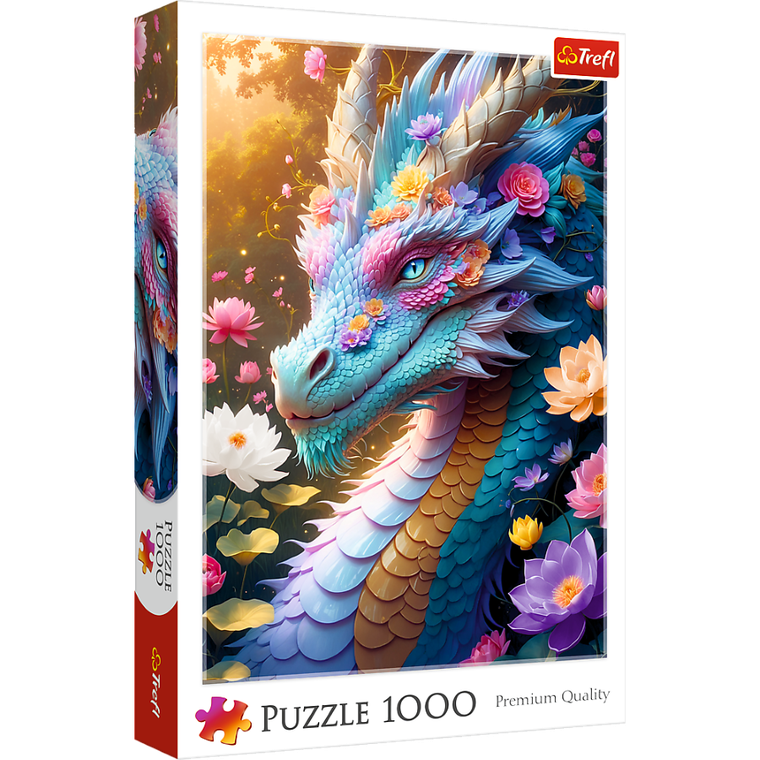 Trefl, Kolorowy smok, puzzle, 1000 elementów