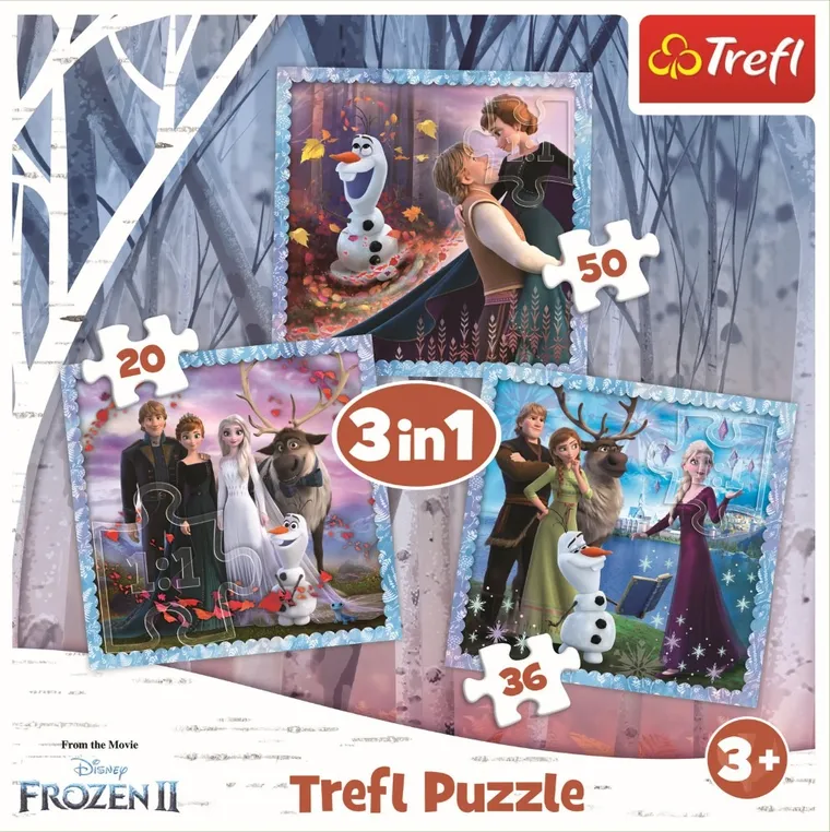 Trefl, Kraina Lodu 2, Magiczna opowieść, puzzle 3w1