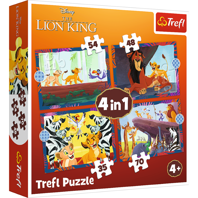 Trefl, Król Lew, Odważny Król Lew, puzzle, 35 elementów