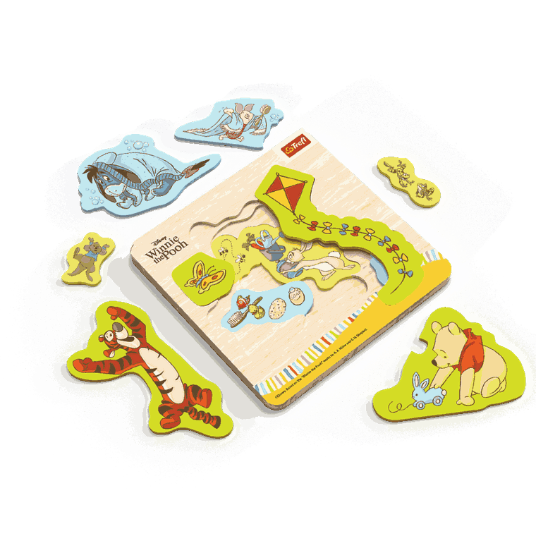 Trefl, Kubuś Puchatek, układanka wielowarstwowa, 12 elementów