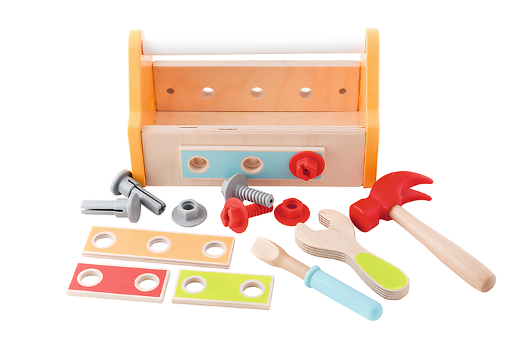 Trefl, Kuferek Majsterek, zabawka drewniana