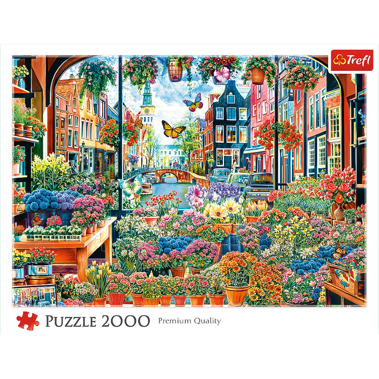 Trefl, Kwiaciarnia w Amsterdamie, puzzle, 2000 elementów