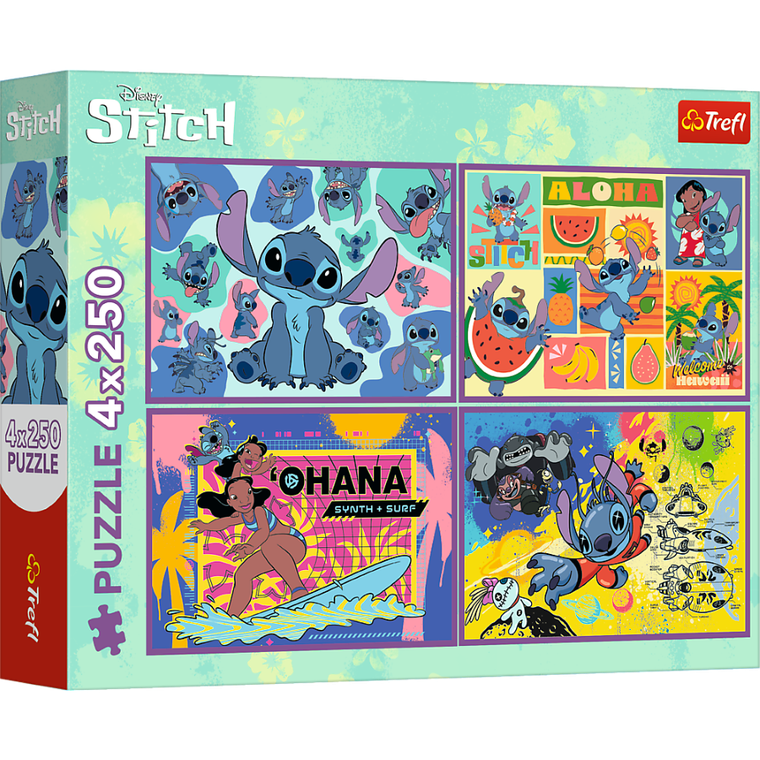 Trefl, Lilo i Stitch, Niezwykły Stitch, puzzle, 4-250 elementów