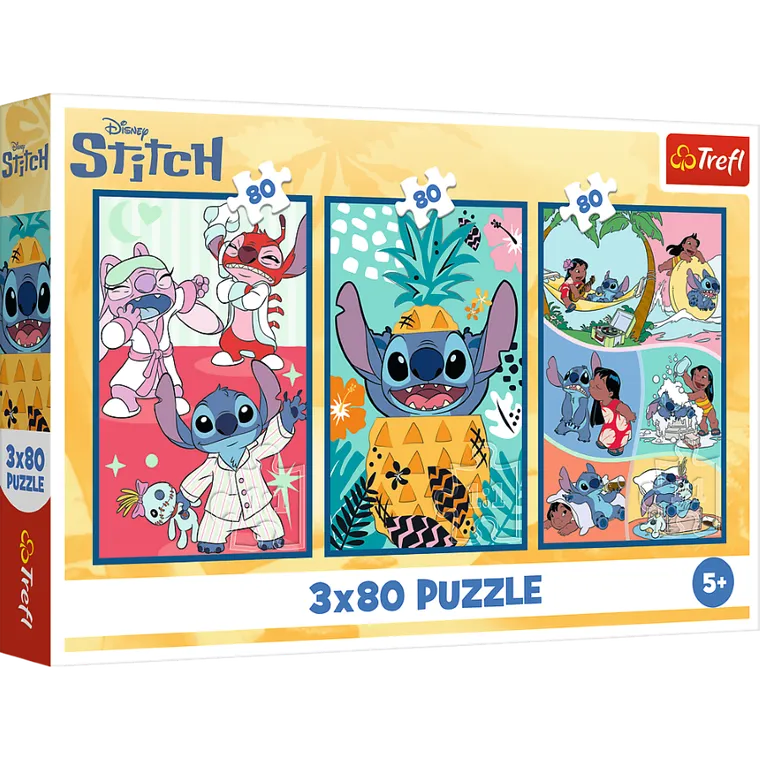 Trefl, Lilo i Stitch, Świat Stitcha, puzzle, 3-80 elementów