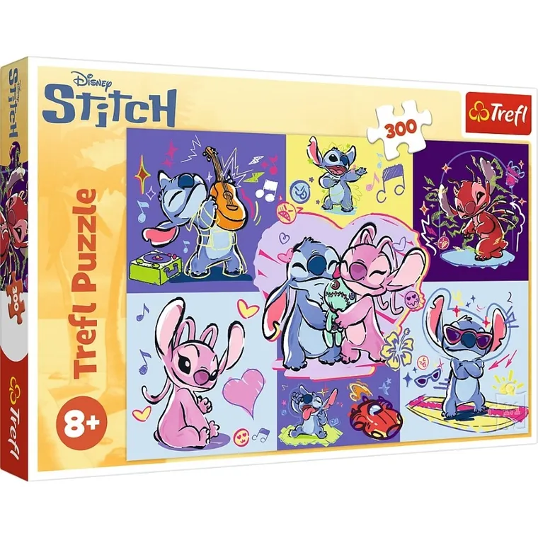 Trefl, Lilo i Stitch, Zakręcony Stitch, puzzle, 300 elementów