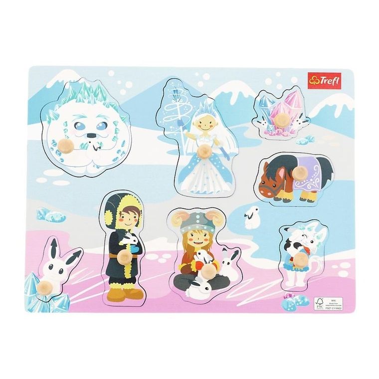 Trefl, Lodowy Zamek, układanka drewniana