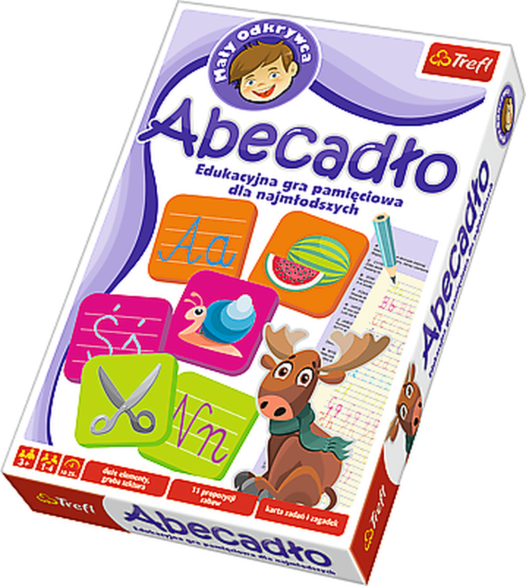Trefl, Mały odkrywca, Abecadło, gra edukacyjna