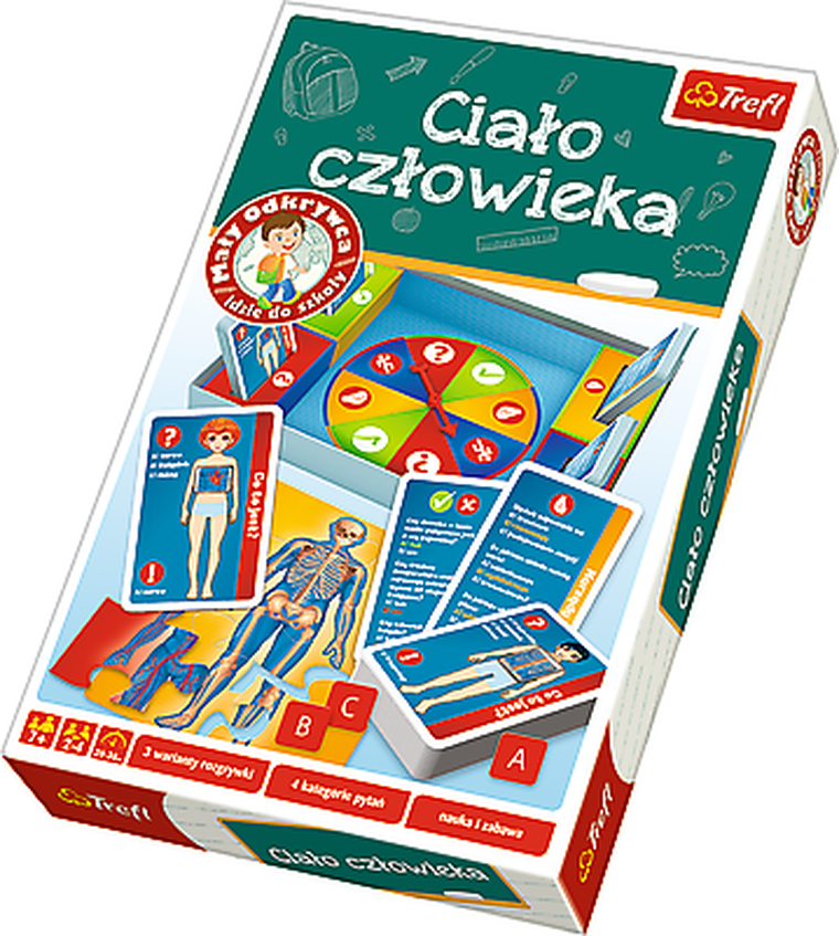 Trefl, Mały Odkrywca idzie do szkoły. Ciało człowieka, gra edukacyjna