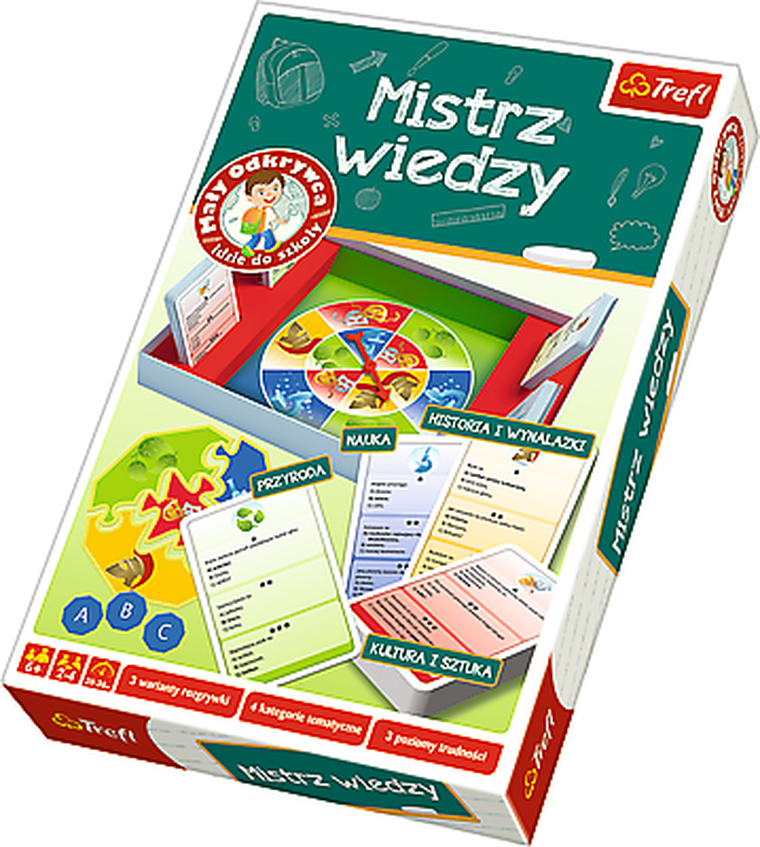 Trefl, Mały Odkrywca idzie do szkoły. Mistrz wiedzy, gra edukacyjna